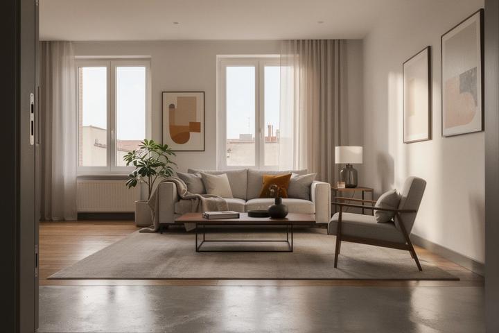 A calm executive workspace with subtle Zen elements in Tokyo, suggesting mindful leadership and strategic planning